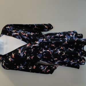 Lush dress, size XS wrap style top, elastic waist lined black base